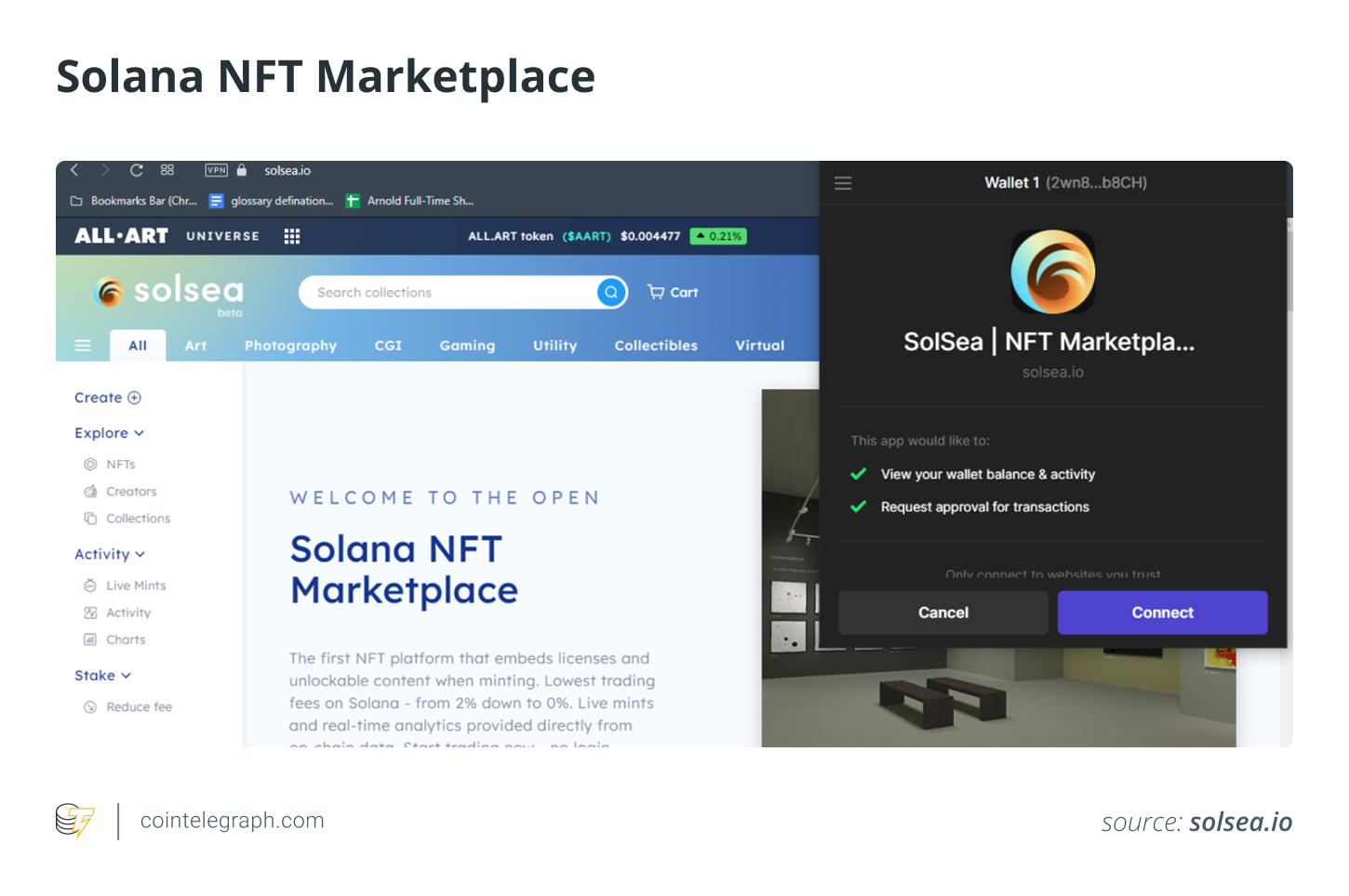 بازار NFT سولانا