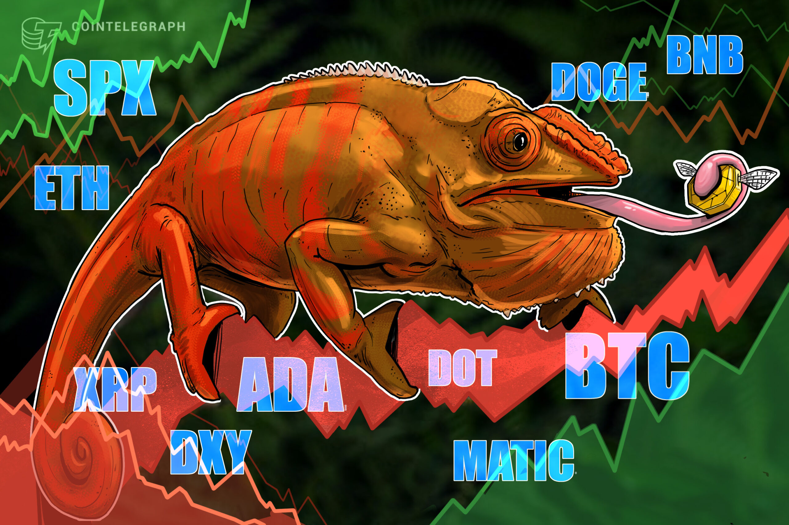 تجزیه و تحلیل قیمت ۲/۶: SPX، DXY، BTC، ETH، BNB، XRP، DOGE، ADA، MATIC، DOT تجزیه و تحلیل قیمت ۲/۶: SPX، DXY، BTC، ETH، BNB، XRP، DOGE، ADA، MATIC، DOT