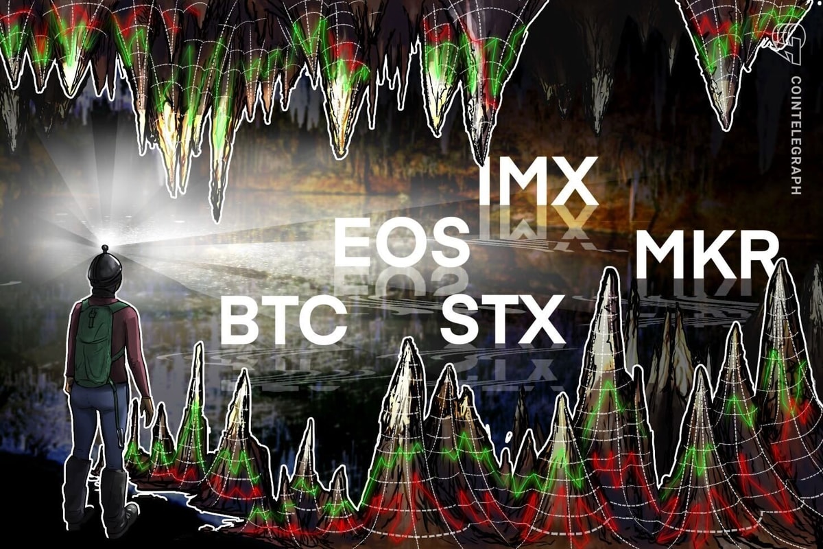 EOS، STX، IMX، MKR سیگنال های صعودی را نشان می دهند همانطور که بیت کوین به دنبال جهت است