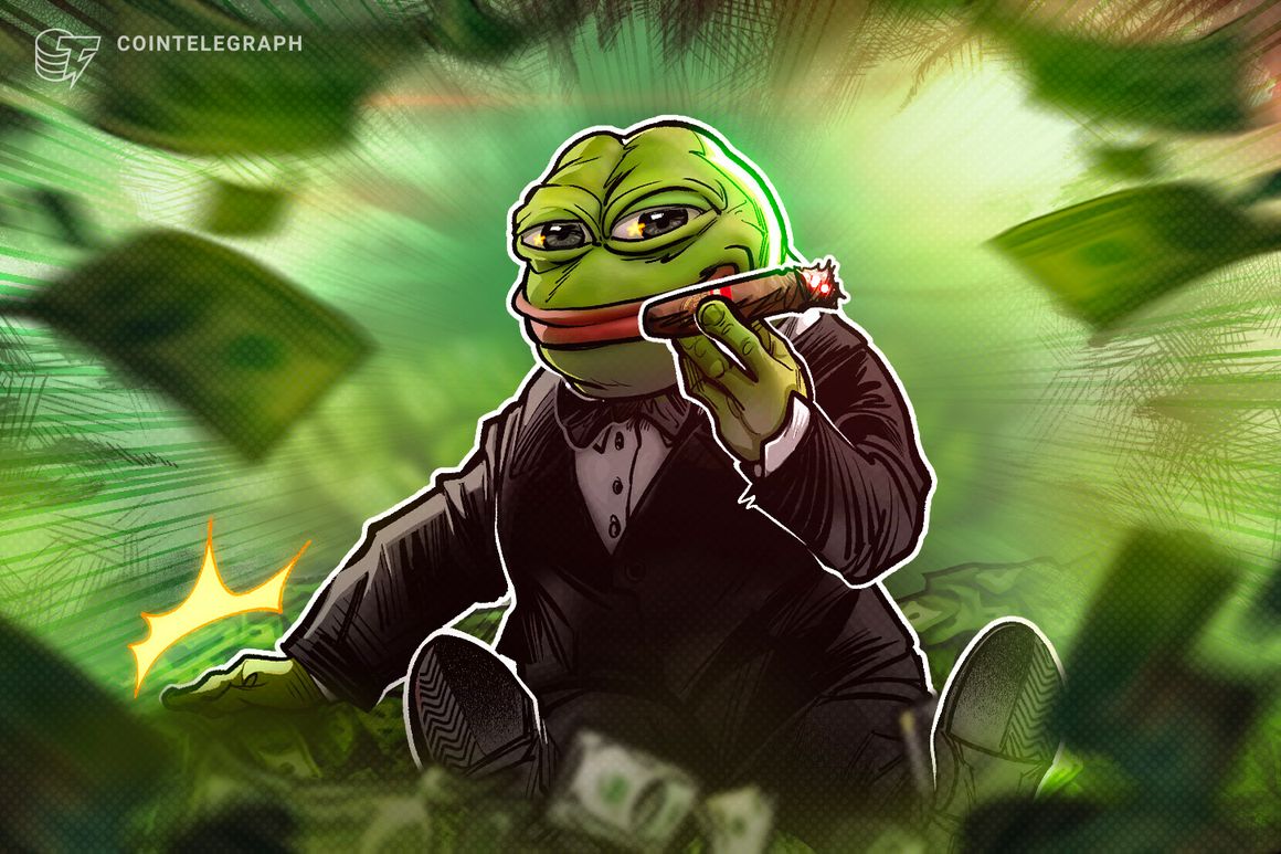 نهنگ PEPE از فرصت غوطه ور شدن استفاده کرد و توکن هایی به ارزش 529000 دلار خرید نهنگ PEPE از فرصت غوطه ور شدن استفاده کرد و توکن هایی به ارزش 529000 دلار خرید