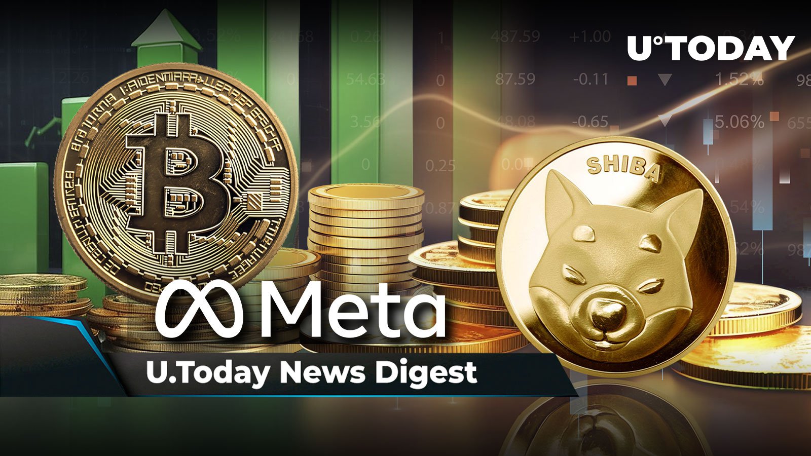 بیت کوین از نظر ارزش بازار از متا بهتر عمل می کند، Shiba Inu دهمین لیست بزرگ رمزنگاری، XRP جدید در افق از صرافی اصلی ارز دیجیتال می شود: خلاصه اخبار Crypto از U.Today