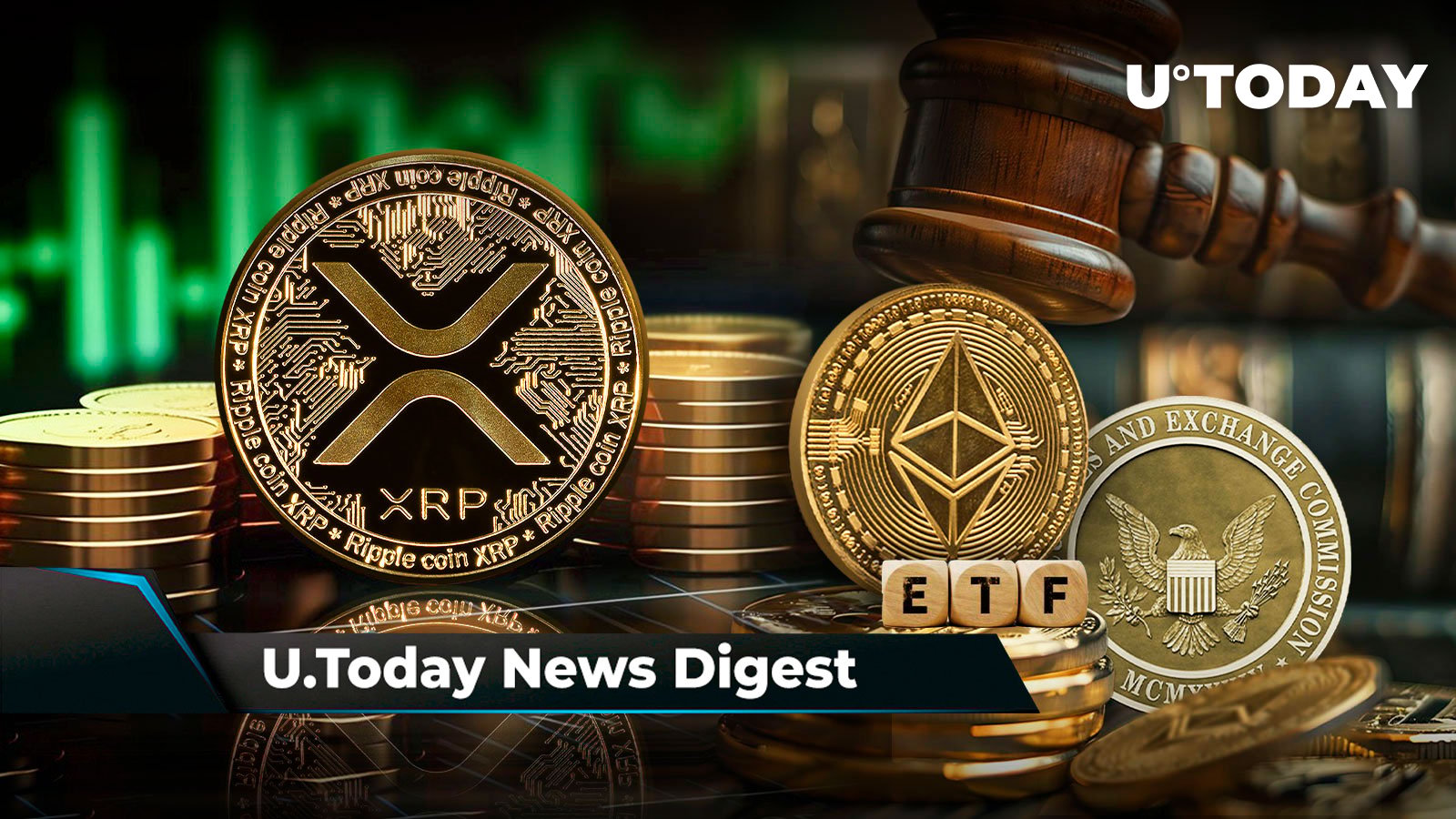 XRP در آدرس‌های میلیونر به بالاترین حد خود رسیده است، SEC تصمیم گیری در مورد ETF اتریوم را در جاهای دیگر به تعویق می‌اندازد: Crypto News Digest توسط U.Today