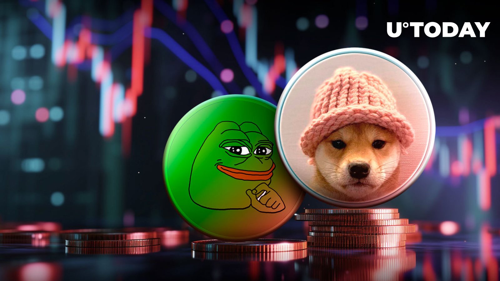 Dogwifhat (WIF)، PEPE، و سایر سکه‌های میم در میان هرج و مرج بازار، حماسه‌سازی شده‌اند.