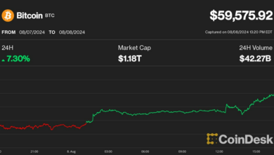 بیت کوین با افزایش قیمت کریپتو به ۶۰۰۰۰ دلار نزدیک می شود، اما بازیابی ممکن است نامشخص باشد