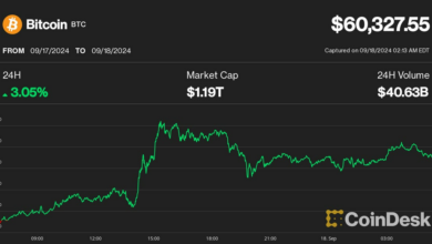 بیت کوین بالای ۶۰۰۰۰ دلار باقی می ماند زیرا معامله گران نسبت به فروش احتمالی در صورت کاهش ۵۰ واحدی نرخ بهره توسط فدرال رزرو هشدار می دهند.