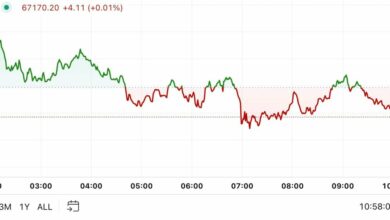 اولین محرک در آمریکا: با کاهش اندکی بازار کریپتو، بیت کوین به ۶۷ هزار دلار کاهش یافت