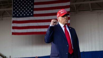 پیشتازی ترامپ نسبت به هریس در بازار پیش بینی پلی مارکت گسترش می یابد