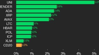 به روز رسانی عملکرد CoinDesk 20: UNI با افزایش شاخص از پنجشنبه ۵٪ افزایش می یابد