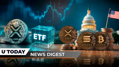 تحلیلگر برتر می گوید Spot XRP ETF امسال تایید خواهد شد. نماینده کنگره ایالات متحده دارایی های XRP، SOL و BTC را فاش می کند. ۸.۳۲ تریلیون در ۲۴ ساعت، Shiba Inu OI افزایش می یابد: خلاصه اخبار Crypto از U.Today