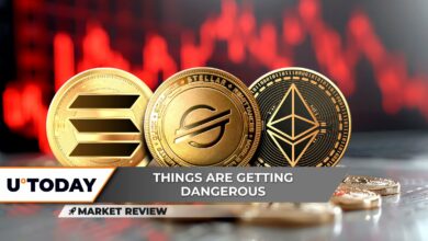 Stellar (XLM) Below Key، Solana (SOL) Bull رسماً تمام شد؟ اتریوم (ETH) در آستانه پایان است