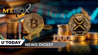 کوهستان GOX ، تصادف بازار ، غول سرمایه گذاری ۱.۵۳ تریلیون دلار در وسط پیشنهاد XRP ETF ، ۲ میلیارد دلار در ۲۴ ساعت Cardano: خلاصه Crypto News U.Today ساخته شده توسط انتقال بزرگ بیت کوین