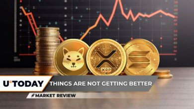 XRP: حرکت صلیب مرگ آغاز می شود ، shiba inu (shib) bulls pesur؟ معکوس گاو سولانا (سمت چپ) ممکن است در گوشه و کنار باشد
