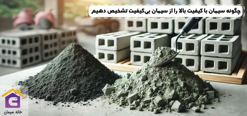 چگونه سیمان با کیفیت بالا را از سیمان بی‌کیفیت تشخیص دهیم؟