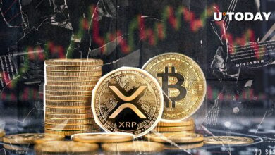 بیت کوین ۸۷۰۰۰ دلار شکست در حالی که حجم XRP 73 ٪ منفجر شد